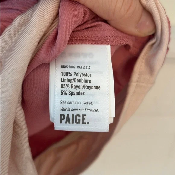 PAIGE Dijon Bodysuit in Lipstick Pink size Women’s Small, NWT! - Picture 7 of 10